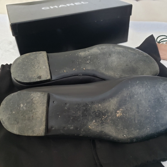 Chanel Camellia flats, size 38.5, black - Picture 11 of 14
